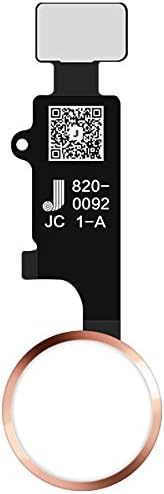 JC Ana Sayfa Düğmesi V4 Son Sürüm (Bluetooth Sürümü YOK) - iPhone 7 7P 8 8P için Beyaz/Gül Altın