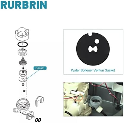 RURBRIN (5 ADET) 7204362 Su Yumuşatıcı Venturi Conta Parçaları ile Uyumlu Jakuzi, Kenmore, Kenmore Elite ve Ecodyne